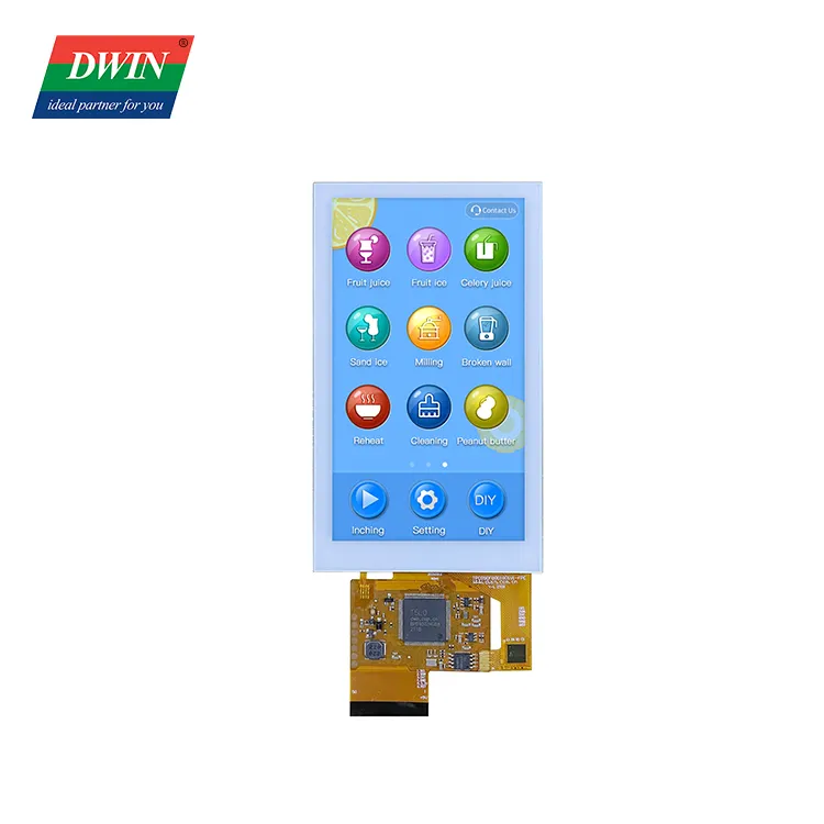 Doredwin-écran tactile connecté 5.0 pouces, résolution 480x854 pixels, T5L DGUS, nouveau Design, avec capacité/AD/ PWM/UART, Structure COF