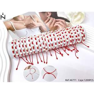 Braccialetto con Perline del Festival delle Sette Stelle, Perle Imitate Rosse e Bianche, Gioielli di Moda per Donne, Confezione da 1200 Pezzi - Product Image 1