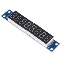 Modul Tampilan LED Tabung Digital 8-Bit Max7219 Mendukung Komponen Elektronik Kontrol Port IO Seri 3 Delapan-Bit Bertingkat