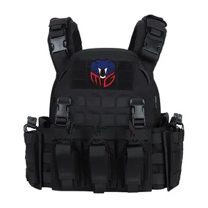Doublesafe Black Molle Personal Protective Tactical Gear Ballistic Tactical Vest Armor Vest for Men Plate Carrier