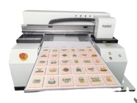 Printer Makanan Otomatis Foodart X2 Flatbed Inkjet untuk Printhead I3200 Presisi Tinggi Multiwarna Jaringan Baru 1 Tahun 420x600mm