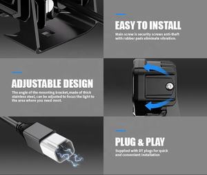 <span class=keywords><strong>Aurora</strong></span> Nieuw Ontwerp 4X4 Led Werklamp Strobe Auto Licht Bar Knipperend Auto Mistlicht - Product Image 4