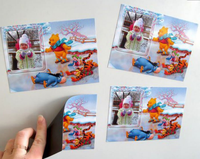 Marco para Póster Fotográfico, Imán de Goma Autoadhesivo para Refrigerador, Lámina de Imán de Goma Flexible de 0.5mm/1mm A4 con Adhesivo