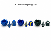 Jouet œuf de dragon imprimé en 3D sur le thème du maillot de football américain, jouet dragon articulé flexible anti-stress, cadeau de collection, décoration de bureau