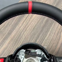 Volant sport en cuir noir à fond plat pour BMW E92 X6 M3 M5 E71 X5 E70 F15 F16 F10 F30 F31 F32 F20 E90 E87