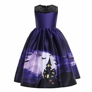Disfraz de <span class=keywords><strong>Bruja</strong></span> de Halloween Hecho a Medida Qs718, Vestidos Morados para Niñas, Disfraz de <span class=keywords><strong>Bruja</strong></span> para Niñas - Product Image 6