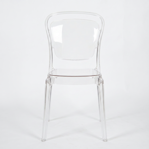 <span class=keywords><strong>Chaise</strong></span> en résine plastique <span class=keywords><strong>transparente</strong></span> de style <span class=keywords><strong>Victoria</strong></span> avec une capacité de charge élevée pour la planification d'événements professionnels et les banquets - Product Image 1