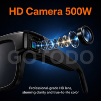 Lunettes de reconnaissance d'objets IA M88 avec caméra 1080p, numérisation en temps réel, assistant vocal et appels audio à dos ouvert