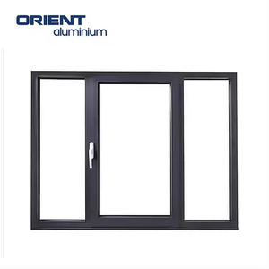 <span class=keywords><strong>Acheter</strong></span> Design Moderne Bon Prix Double Vitrage Trois Rail Conception Impact Double Verre Teinté Portes et fenêtres coulissantes en aluminium - Product Image 3