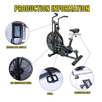 Nouveau Vélo d'Exercice Professionnel Commercial pour Salle de Sport, Vélo Air Bike d'Assault pour Club Commercial