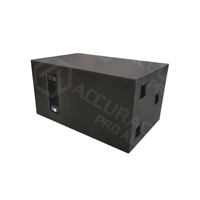 Amplificador Digital Profesional de Audio Accuracy Pro WQ218AT, Doble Subwoofer de 18 Pulgadas y 1600 W para Fiestas, DJ y Karaoke, Activo, con Refuerzo de Graves