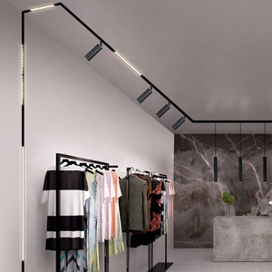 Système d'éclairage sur <span class=keywords><strong>rail</strong></span> commercial, lampe de focalisation, luminaires de spot pour la vente au détail, projecteurs, <span class=keywords><strong>rail</strong></span> magnétique linéaire, éclairage sur <span class=keywords><strong>rail</strong></span> - Product Image 5