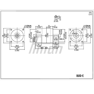Nema 34 Stepper Motor CNC <b>Kit</b> 86XG Model Planetary Gearbox Speed Increaser 1.3-100:1 Ratio <b>Robotics</b> and Precision Machinery - Product Image 6