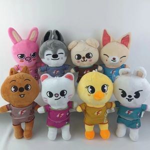 Peluche Cartoon Stray Kids 31-50cm, Giocattolo Morbido Bbokari Leebit Wolf Chan Puppym, Regalo per Anniversario e Antistress per Bambini - Product Image 4