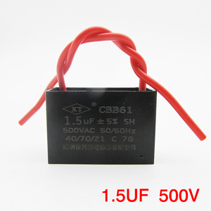 ตัวเก็บประจุ Xingtai CBB61 1.2UF 500VAC ตัวเก็บประจุสำหรับสตาร์ทพัดลม - Product Image 2