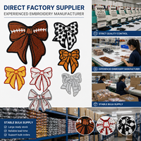 Lot de patchs sportifs en gros, emblèmes de football scintillants, autocollants en tissu de basketball en vrac, en stock pour casquettes de camionneur