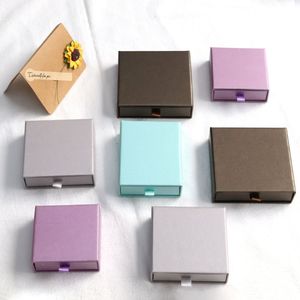 Cardboard Eco Friendly <b>Drawer</b> Sliding Packaging <b>Drawer</b> Gift Box with Custom logo Printing Universal Jewelry Box <b>Small</b> Paper - Product Image 3