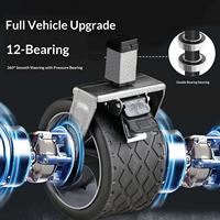 Chariot de camping pliable robuste à quatre roues, capacité de charge de 200 kg, système Pro à 12 roulements, cadre en acier au carbone de 2,5 cm, conteneur à roulettes tout-terrain