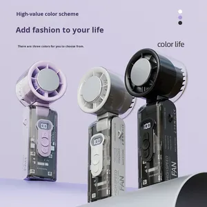 Ventilador de Mano Personal Pequeño con Base, Producto Popular, Ventilador de Mano de Clase A, Más de Cinco Ventiladores de Bolsillo - Product Image 4