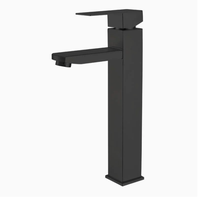 Mitigeur de salle de bain moderne chaud/froid en acier inoxydable noir CE à montage sur plan, monocommande, avec capteur tactile et cartouche céramique