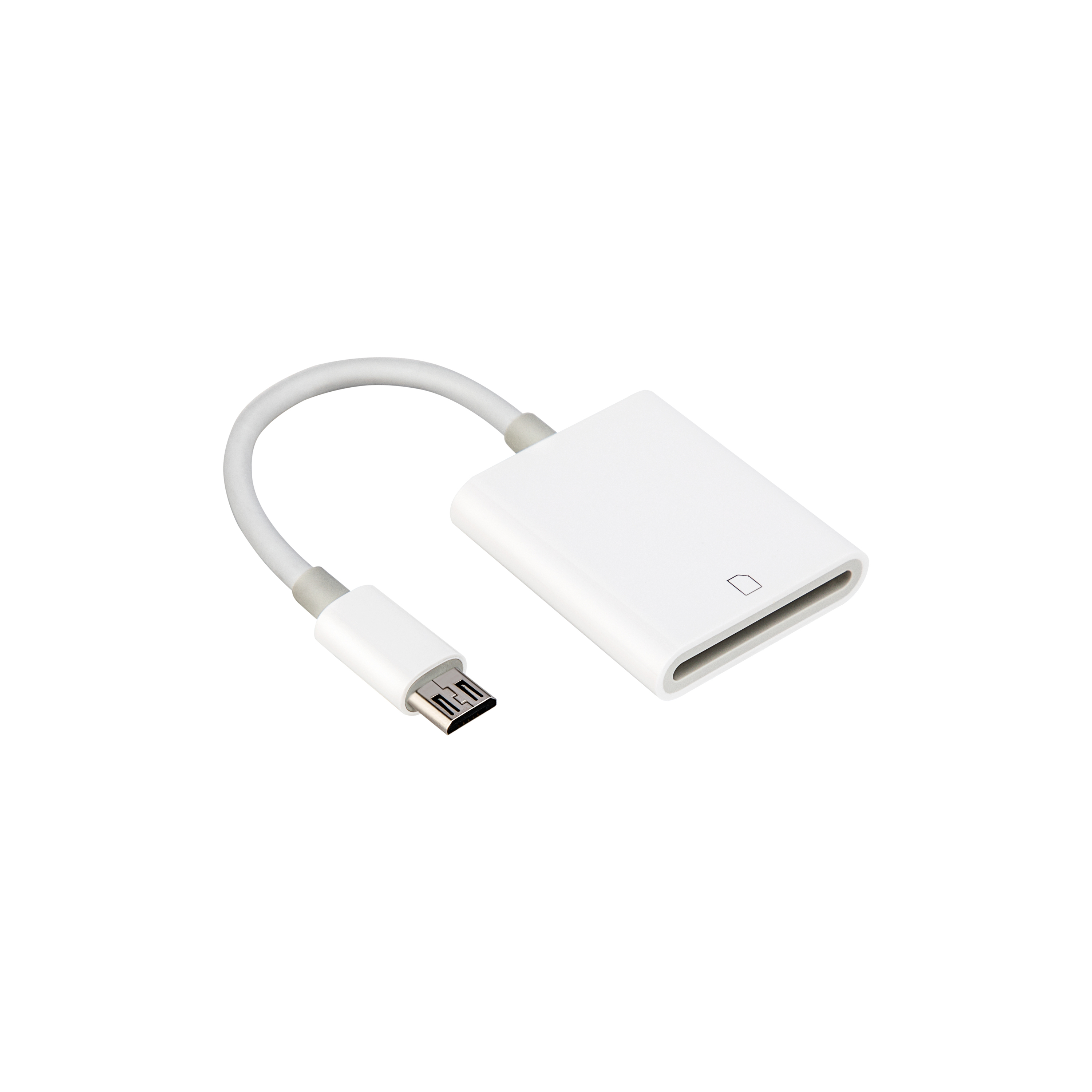 Белый для микро-флеш-накопителя USB SD кард-ридер