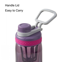 Bouteille d'eau en plastique Tritan Shaker réutilisable pour sports d'extérieur avec boule 304 SS