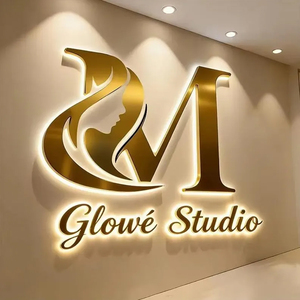 Indoor Office Backlit Illuminated Sign Beauty Salon Sign 3D Metal Acrylic Laser Cut 3d Letter Business Sign Board Business Logo - Product Image 2