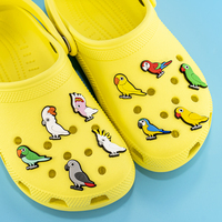 Nouvelle Génération de Breloques pour Chaussures Oes, Animaux Mignons Kawaii, Oiseaux Colorés, Décorations pour Sabots et Chaussures à Trous, pour Femmes