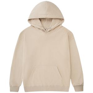 เสื้อมีฮู้ดโลโก้ตามสั่งผ้าฝ้ายหนา405 GSM ขนาดใหญ่พิเศษสำหรับทุกเพศไม่มีเชือก - Product Image 1