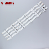 Untuk LG 49 inci LED TV TV V17 ART3 2863 Aluminium LED lampu latar Strip IP65 Nilai
