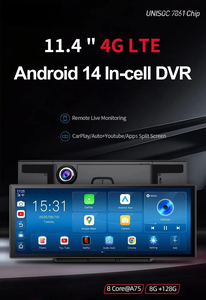 Pantalla Táctil Inalámbrica 4G Android 15 de 11.4 Pulgadas 4K para Auto, 4+64G, Carplay y Android Auto, Cámara de Doble Lente para Coche, Caja Multimedia para Vehículos - Product Image 2