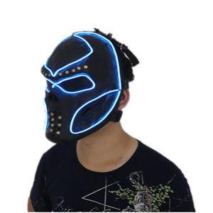 หน้ากาก LED แสงเลเซอร์สีแดงลายโกสต์ไรเดอร์ แบบเต็มหน้า สำหรับงานปาร์ตี้ฮาโลวีน คริสต์มาส และงานแฟนซี - Product Image 2