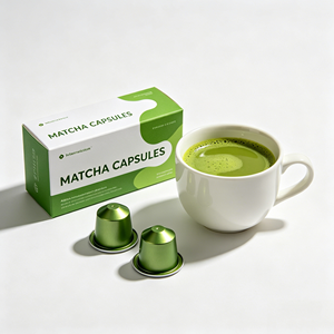 แคปซูลมัทฉะออร์แกนิกสำหรับพิธีชงชา |   ใช้งานร่วมกับเครื่องชงกาแฟ K-Cup Keurig และ Nespresso – ผงมัทฉะญี่ปุ่นแท้พร้อมบรรจุภัณฑ์แบบกำหนดเอง – OEM - Product Image 1