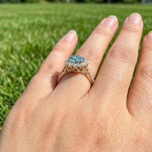 Bague de luxe en argent sterling 925 avec diamant de laboratoire pour femme, bijoux élégants pour fiançailles, mariage, anniversaire, promesse - Product Image 5
