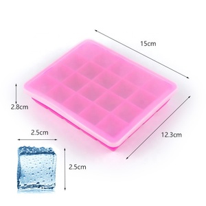 ถาดทำน้ำแข็งซิลิโคน 20 ก้อน ขนาดใหญ่ พร้อมฝาปิดกันรั่วแบบถอดได้ ถาดน้ำแข็งทรงสี่เหลี่ยม ปลอดสาร BPA - Product Image 2