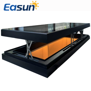 Vendita calda lucernario elettrico automatico scorrevole in acciaio lega di alluminio motorizzato <span class=keywords><strong>finestra</strong></span> per il seminterrato cucina casa tetti piani - Product Image 1