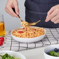 Ensemble de bols et d'assiettes à soupe pour pâtes en céramique, bols à salade, grandes assiettes de service, bol à soupe