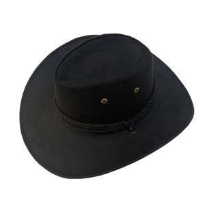 หมวกคาวบอยตะวันตกปรับได้หมวกขับขี่กันแดดปรับได้หมวกเฟอร์เทียมหลากสีสำหรับกลางแจ้งแคมป์ปิ้งไรเดอร์ - Product Image 5