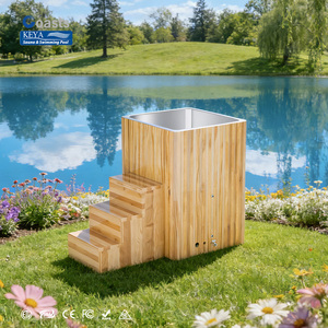 Bañera de Inmersión Fría de Estilo Moderno para Spa y Gimnasio, Bañera de Hielo de Cedro con Enfriador y Filtro - Product Image 1