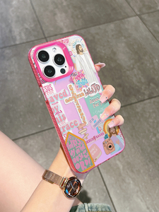 <span class=keywords><strong>เคส</strong></span>โทรศัพท์ลายคอลลาจ Faith Scrapbook สีชมพูสดใส ป้องกันการกระแทก สำหรับรุ่น 7/8/<span class=keywords><strong>XR</strong></span>/XS/<span class=keywords><strong>11</strong></span>/12/13/14/15/16/17 Pro - Product Image 2