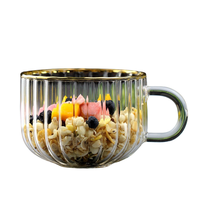 Tasse en verre de gobelet à boire de citrouille de résistance à hautes températures tasse à café en verre de Borosilicate
