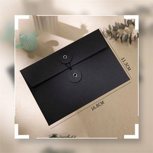 カスタムゴールドスタンピングクラフト素材ビジネスアーカイブ封筒品質ウィンドウドキュメントバッグストリングコントラクトビジネスレター - Product Image 3