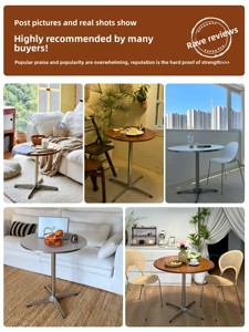 Ensemble table et chaises <span class=keywords><strong>de</strong></span> <span class=keywords><strong>café</strong></span> au design moderne pour desserts, snacks, hôtels, gîtes, réunions, salons <span class=keywords><strong>de</strong></span> thé ou restaurants - Product Image 6