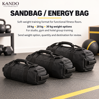 Sac de sable de fitness commercial 10-30 kg en cuir lesté pour entraînement fonctionnel, HIIT, musculation et conditionnement physique en salle de sport