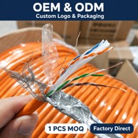Harga Pabrik Kabel Ethernet Shibei Cat6 UTP Tembaga Padat PVC 4 Pasang 23AWG Gigabit LAN 305m Outdoor Sistem Kamera IP POE