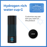Bouteille d'eau portable en acier inoxydable enrichie en hydrogène, générateur USB, batterie 3000-5000ppb, de bureau, 230ml, pour la santé, la plus vendue