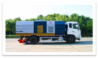 Dongfeng Kinland Motor-Vakuumkehrmaschine 3 Wasser 7 Staub Straßenreinigungsfahrzeug mit 1 Jahr Garantie für Autobahnreinigung