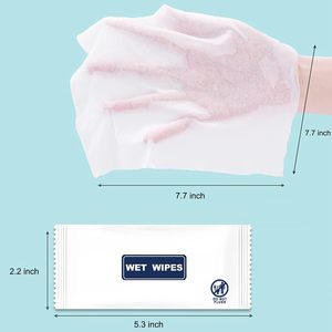 Toallitas Húmedas Desechables Personalizadas OEM, Envasadas Individualmente, Mini Bolsitas de Viaje, de Papel, con Agua Pura, Refrescantes, Sin Perfume - Product Image 5