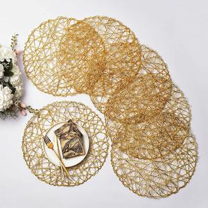 <span class=keywords><strong>Sous</strong></span>-plat jetable écologique de 14 pouces, <span class=keywords><strong>rouge</strong></span>, argenté, doré, pour mariage, décoration minimaliste et économique pour la maison - Product Image 2