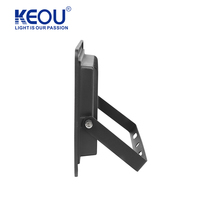 KEOU IP66 abat-jour en verre coque aluminium 10W 20W 30W 50W 100W 150W 200W Projecteur d'extérieur